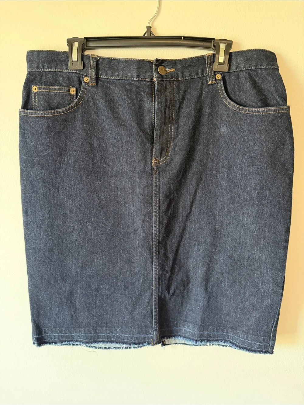 Ralph Lauren Women’s  Slim Dark Blue Denim Skirt